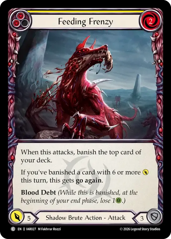 Feeding Frenzy (Yellow) — Usurp the Shadow Throne — Flesh and Blood