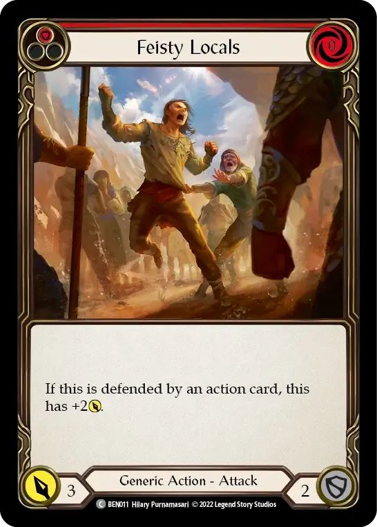 Feisty Locals (Red) — Benji - Blitz Deck — Flesh and Blood