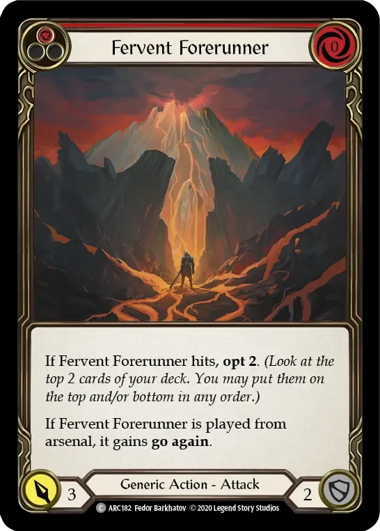 Fervent Forerunner (Red) — Arcane Rising - Unlimited — Flesh and Blood