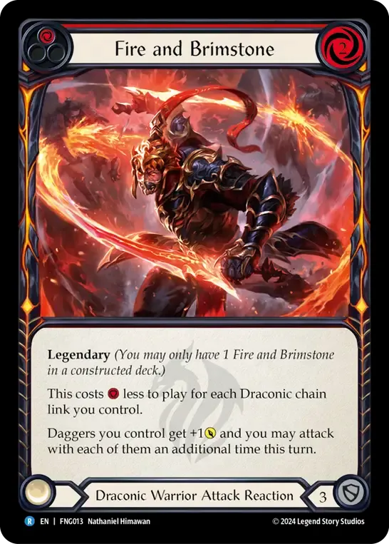 Fire and Brimstone (Red) — The Hunted Blitz Deck - Fang — Flesh and Blood