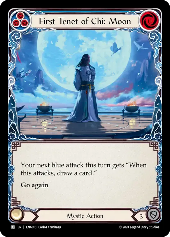 First Tenet of Chi: Moon (Blue) — Enigma - Blitz Deck — Flesh and Blood
