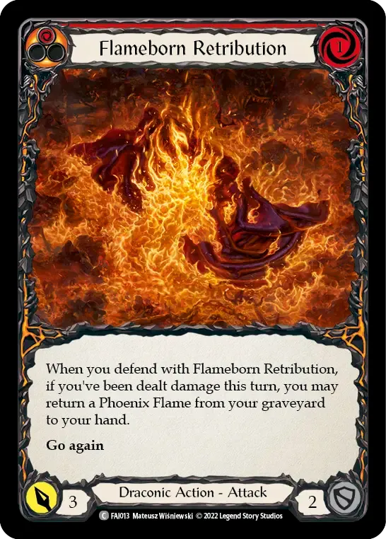 Flameborn Retribution (Red) from Fai - Blitz Deck - Flesh and Blood