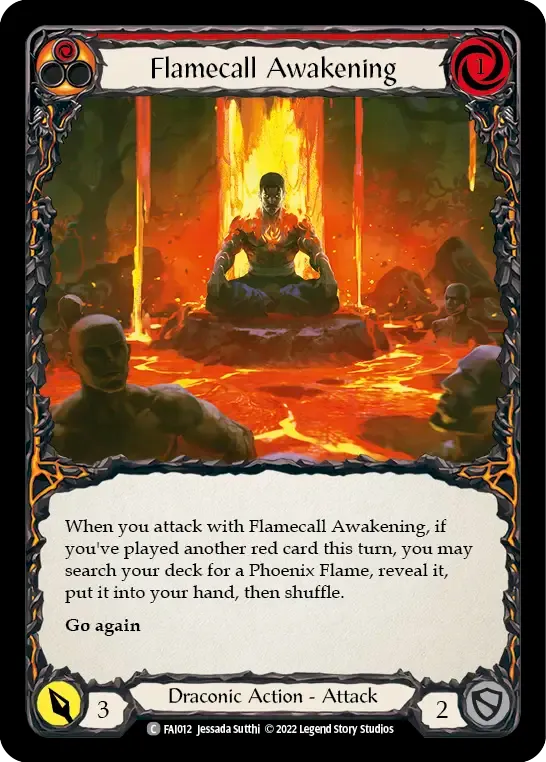 Flamecall Awakening (Red) from Fai - Blitz Deck - Flesh and Blood