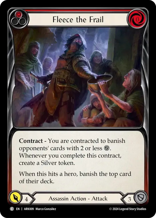 Fleece the Frail (Red) — The Hunted Blitz Deck - Arakni — Flesh and Blood