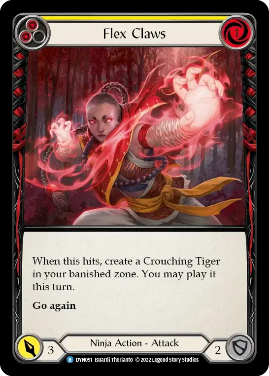 Flex Claws (Yellow) — Dynasty — Flesh and Blood