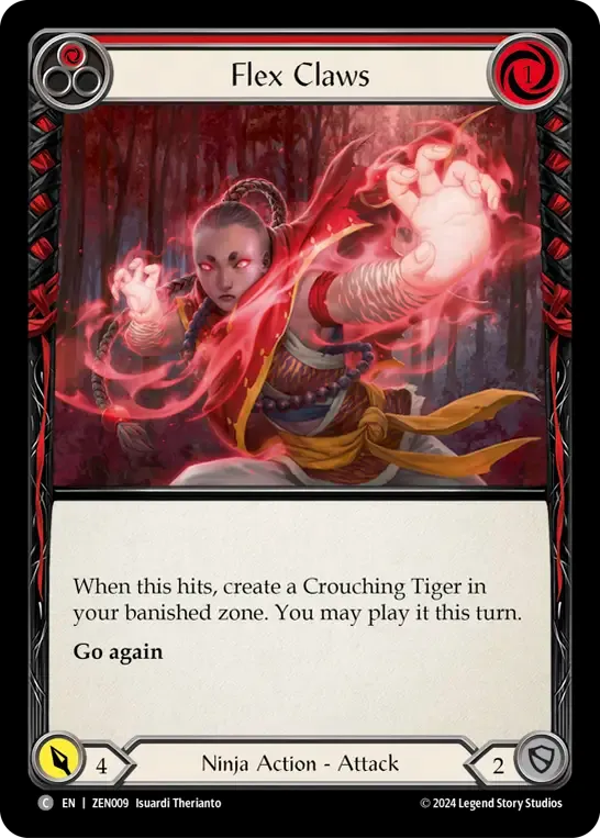 Flex Claws (Red) — Zen - Blitz Deck — Flesh and Blood