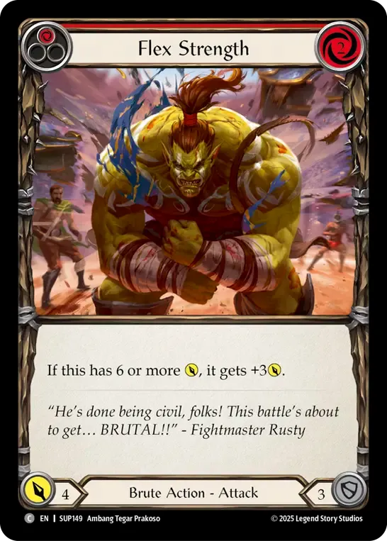 Flex Strength (Red) from Super Slam - Flesh and Blood