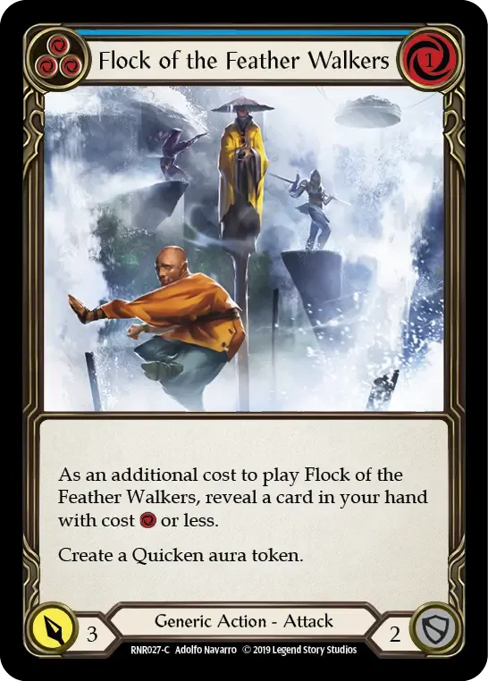 Flock of the Feather Walkers (Blue) — Rhinar, Reckless Rampage - Hero Deck — Flesh and Blood