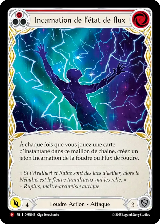 Incarnation de l’état de flux — Omens of the Third Age — Flesh and Blood