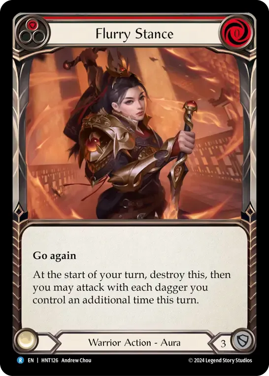 Flurry Stance (Red) — The Hunted — Flesh and Blood