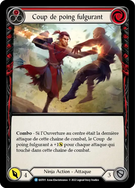 Coup de poing fulgurant from Katsu - Blitz Deck - Flesh and Blood