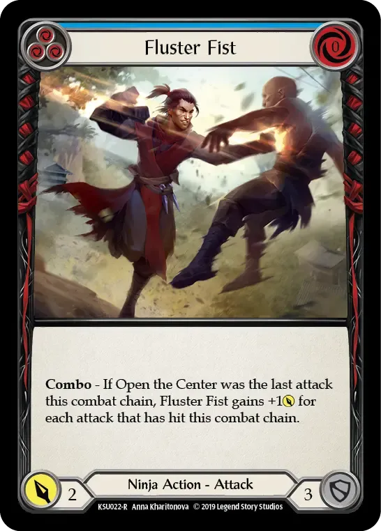 Fluster Fist (Blue) — Katsu, the Wanderer - Hero Deck — Flesh and Blood