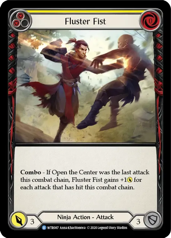 Fluster Fist (Yellow) — Welcome to Rathe - Unlimited — Flesh and Blood