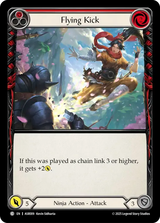 Flying Kick (Red) from Armory Deck - Ira, Scarlet Revenger - Flesh and Blood