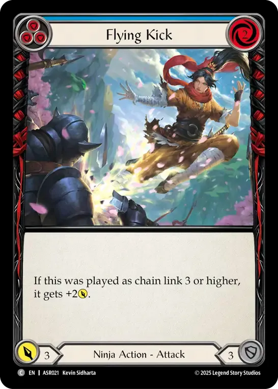 Flying Kick (Blue) from Armory Deck - Ira, Scarlet Revenger - Flesh and Blood