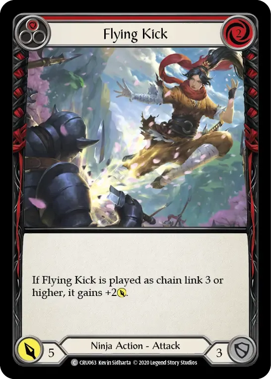 Flying Kick (Red) — Crucible of War — Flesh and Blood