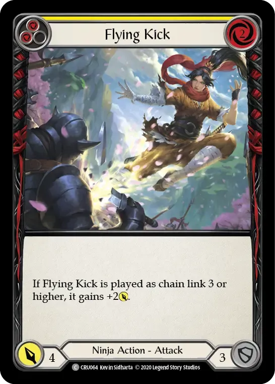Flying Kick (Yellow) — Crucible of War — Flesh and Blood