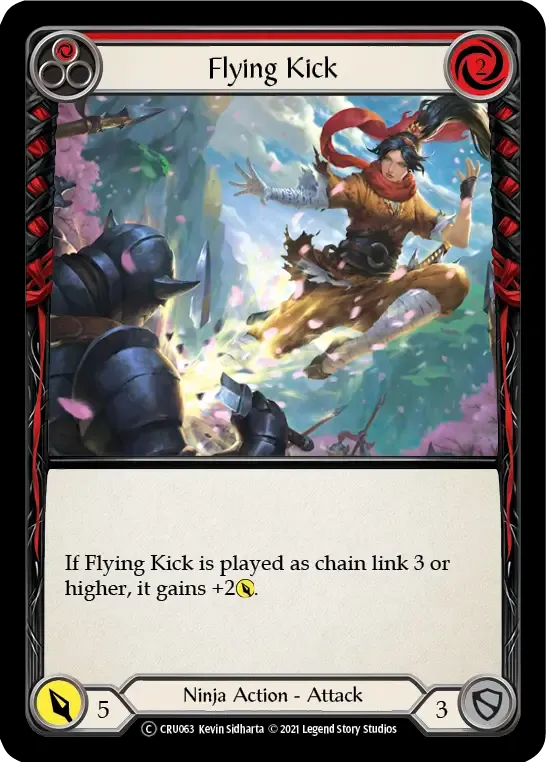 Flying Kick (Red) — Crucible of War - Unlimited — Flesh and Blood