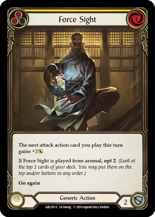 Force Sight (Yellow) — Arcane Rising — Flesh and Blood