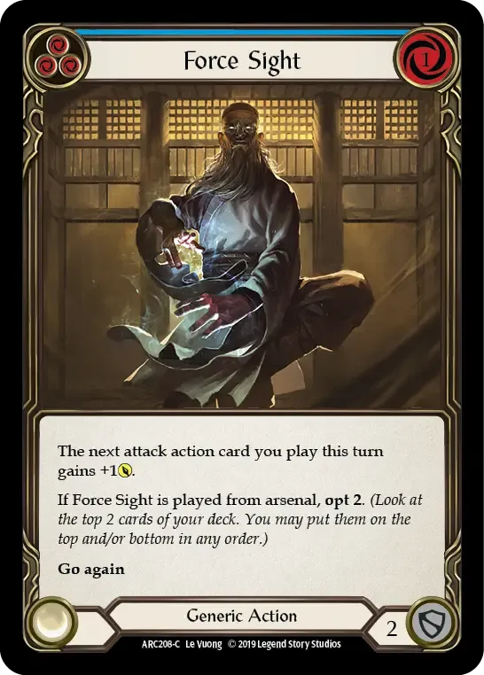 Force Sight (Blue) — Arcane Rising — Flesh and Blood
