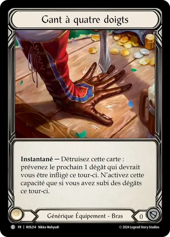 Gant à quatre doigts — Rosetta — Flesh and Blood