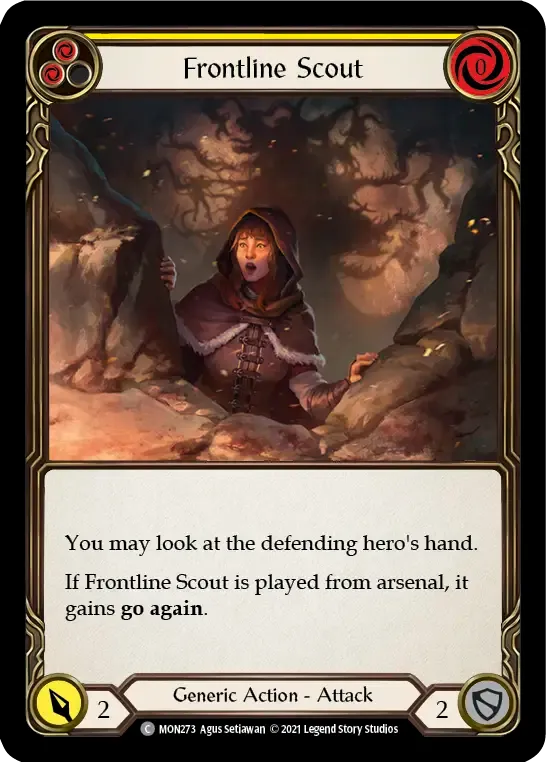 Frontline Scout (Yellow) — Monarch — Flesh and Blood