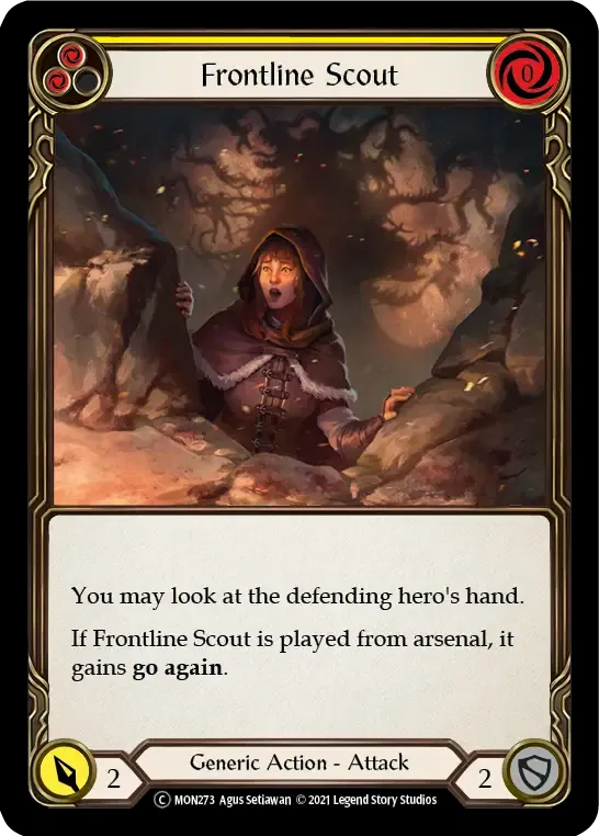 Frontline Scout (Yellow) from Monarch - Unlimited - Flesh and Blood