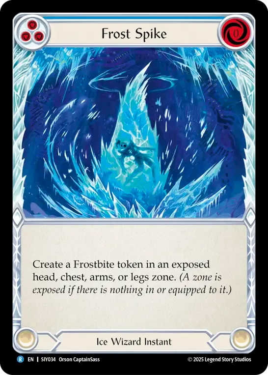 Frost Spike (Blue) — Silver Age Chapter 1 - Iyslander — Flesh and Blood