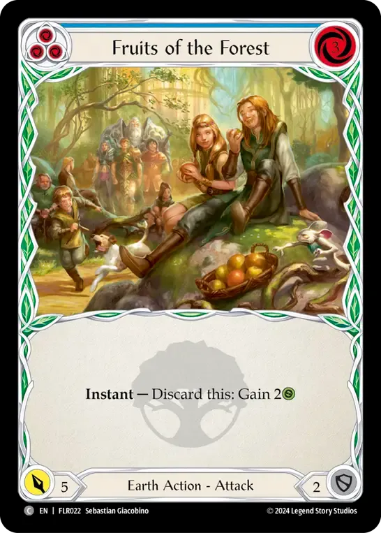 Fruits of the Forest (Blue) — Rosetta Blitz Deck - Florian — Flesh and Blood