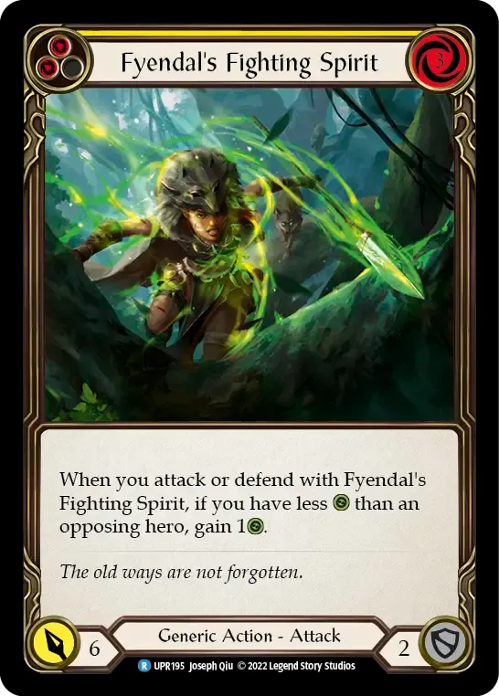 Fyendal's Fighting Spirit (Yellow) — Uprising — Flesh and Blood