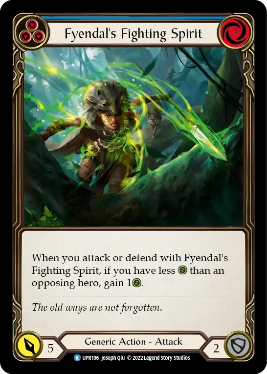 Fyendal's Fighting Spirit (Blue) — Uprising — Flesh and Blood