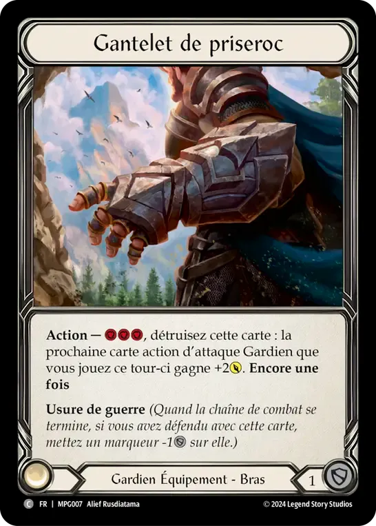Gantelet de priseroc — Mastery Pack Guardian — Flesh and Blood