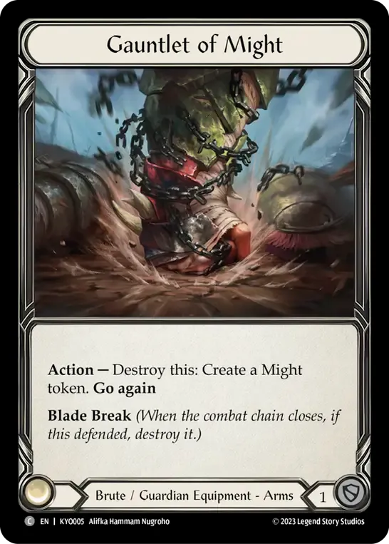 Gauntlet of Might — Kayo - Heavy Hitters Blitz Deck — Flesh and Blood