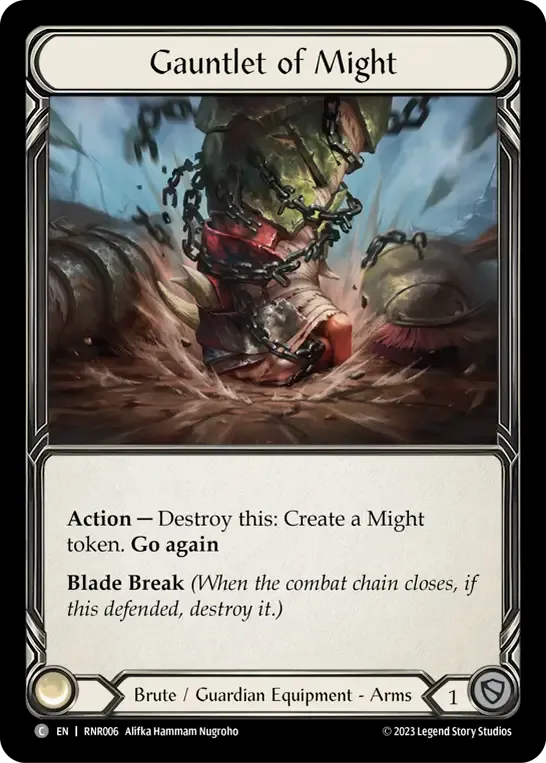 Gauntlet of Might — Rhinar - Heavy Hitters Blitz Deck — Flesh and Blood