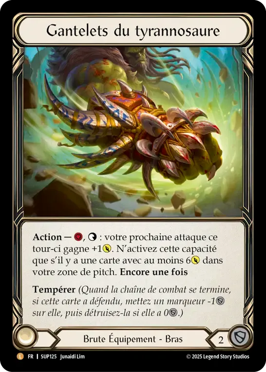 Gantelets du tyrannosaure — Super Slam — Flesh and Blood