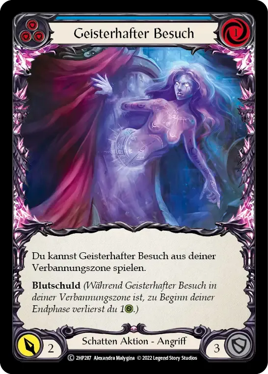 Ghostly Visit (Blue) from History Pack 2 - Black Label - Flesh and Blood