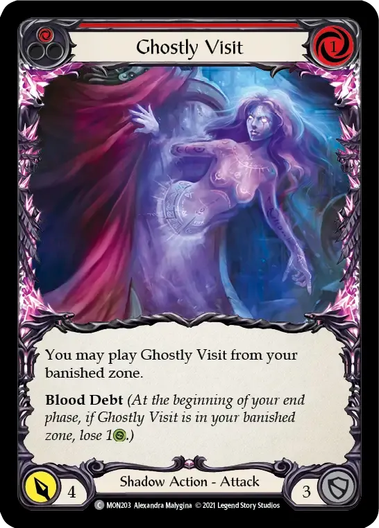 Ghostly Visit (Red) from Monarch - Flesh and Blood