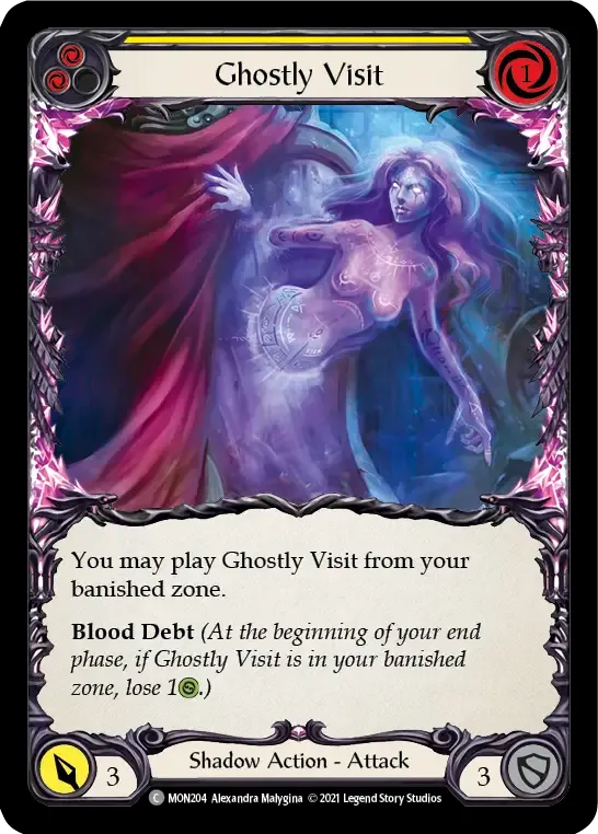 Ghostly Visit (Yellow) — Monarch — Flesh and Blood