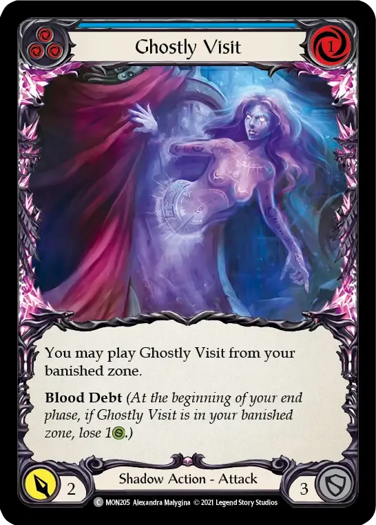 Ghostly Visit (Blue) — Monarch — Flesh and Blood