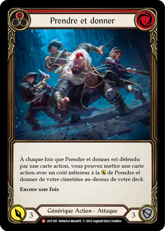 Prendre et donner — Outsiders — Flesh and Blood