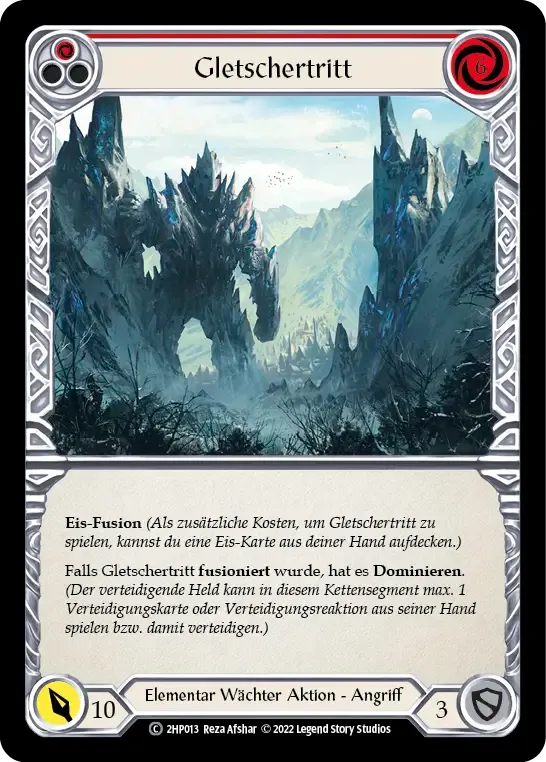 Glacial Footsteps (Red) — History Pack 2 - Black Label — Flesh and Blood
