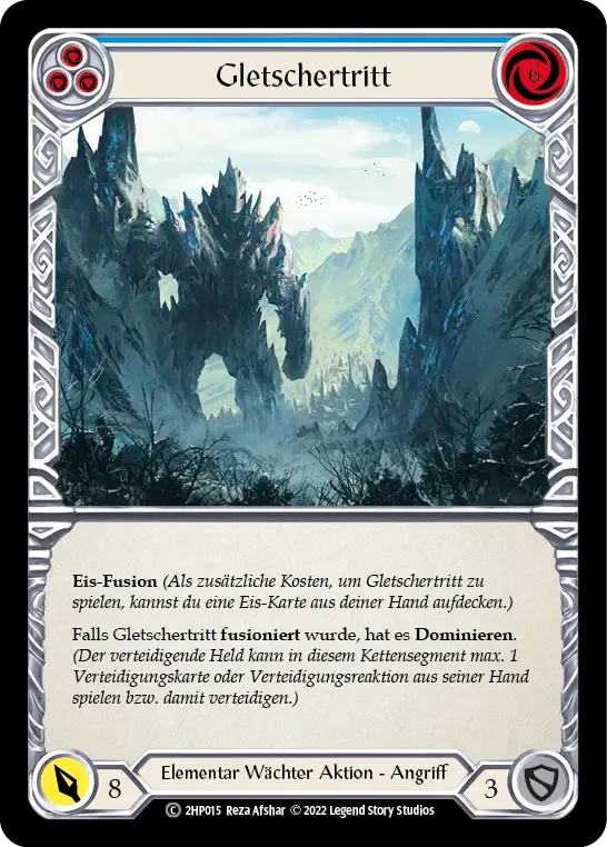 Glacial Footsteps (Blue) — History Pack 2 - Black Label — Flesh and Blood