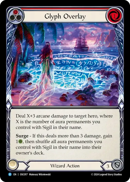 Glyph Overlay (Red) — Rosetta Blitz Deck - Oscilio — Flesh and Blood