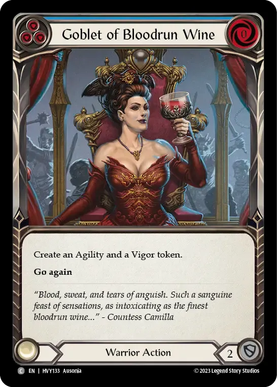 Goblet of Bloodrun Wine (Blue) — Heavy Hitters — Flesh and Blood