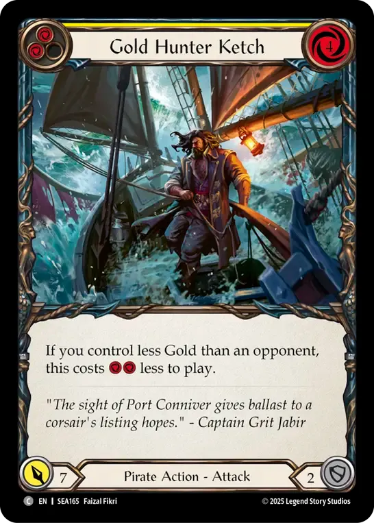 Ketch du chercheur d’or — High Seas — Flesh and Blood