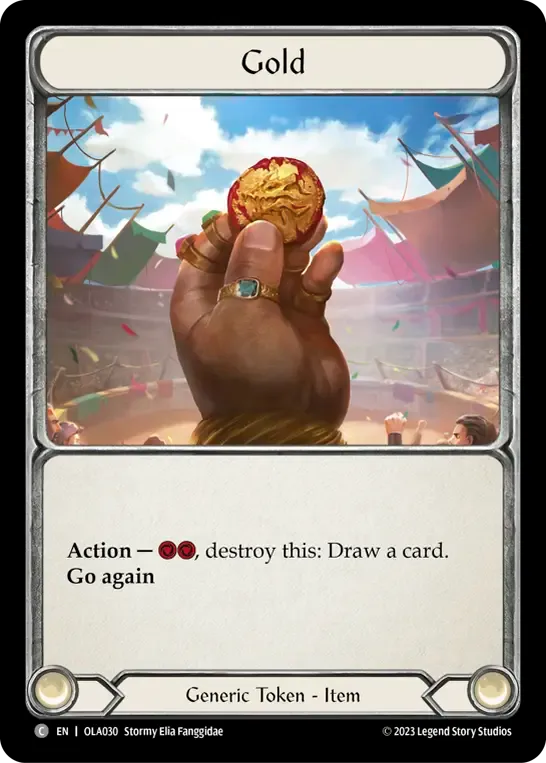 Gold — Olympia - Heavy Hitters Blitz Deck — Flesh and Blood