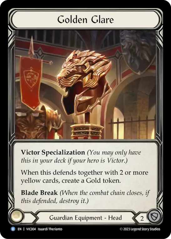 Golden Glare — Victor - Heavy Hitters Blitz Deck — Flesh and Blood