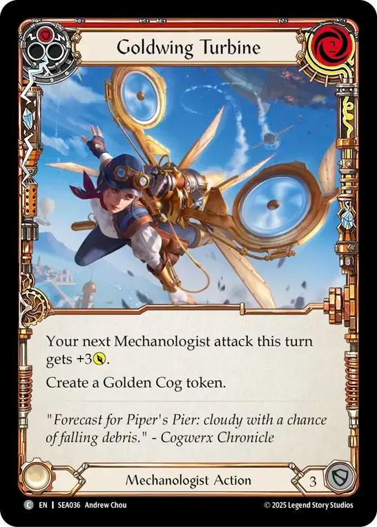 Goldwing Turbine (Red) — High Seas — Flesh and Blood