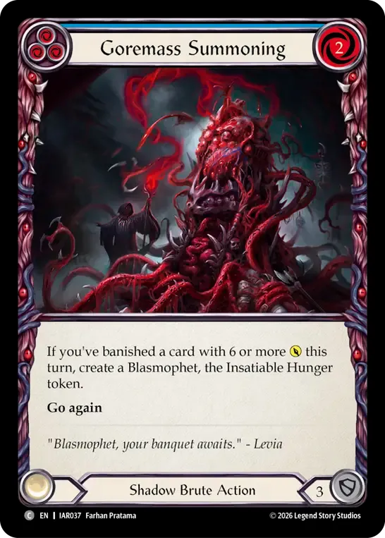 Goremass Summoning (Blue) — Usurp the Shadow Throne — Flesh and Blood