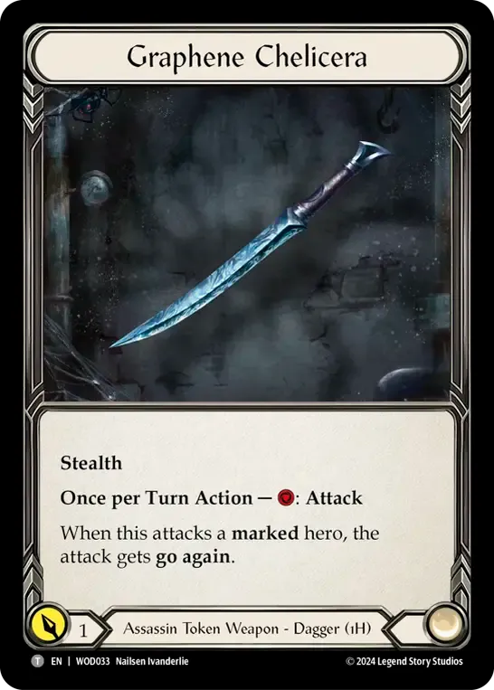 Graphene Chelicera — The Hunted Blitz Deck - Arakni, Web of Deceit — Flesh and Blood